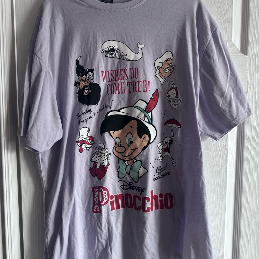Disney Pinocchio Graphic Tee in Lavender